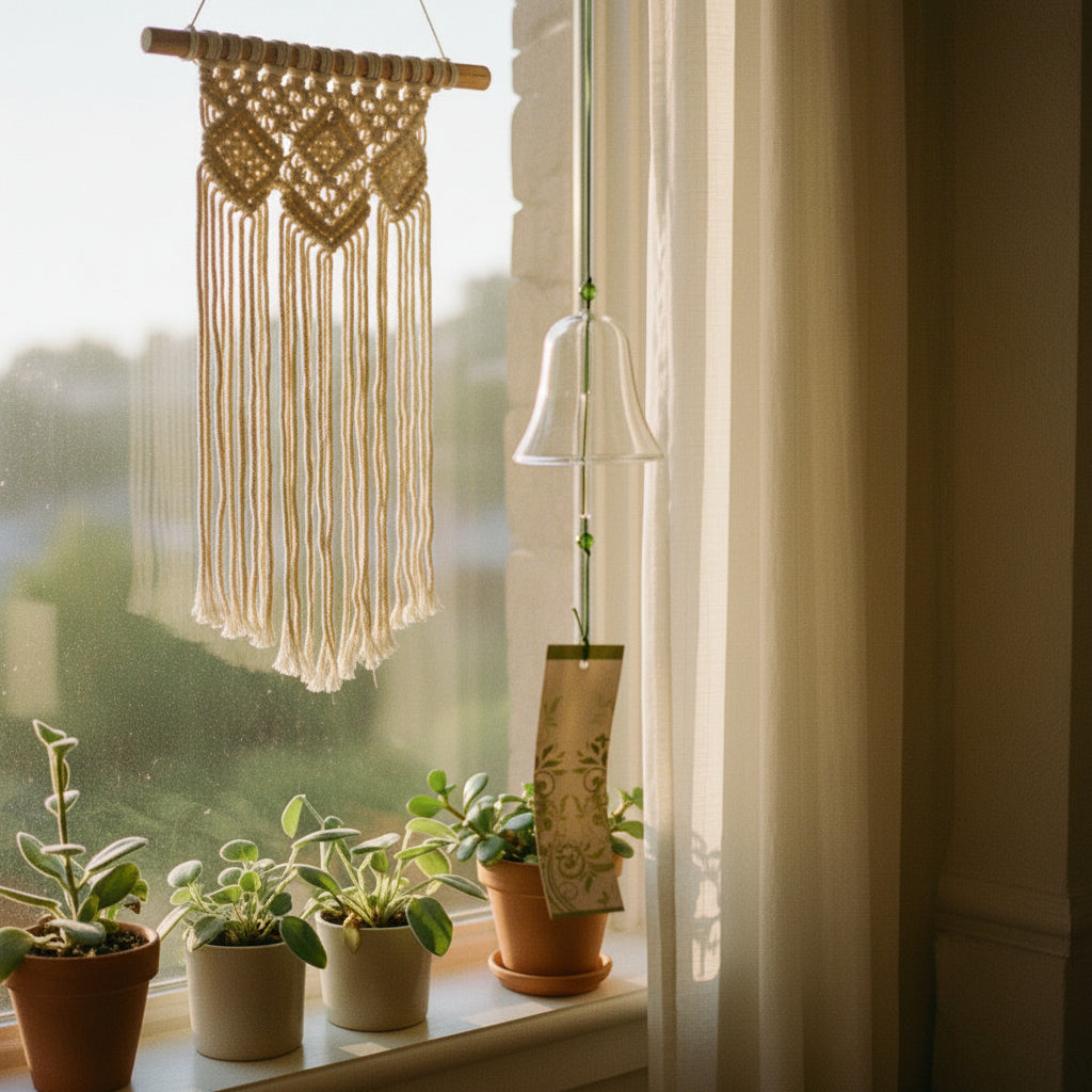 Carillon éolien en verre
