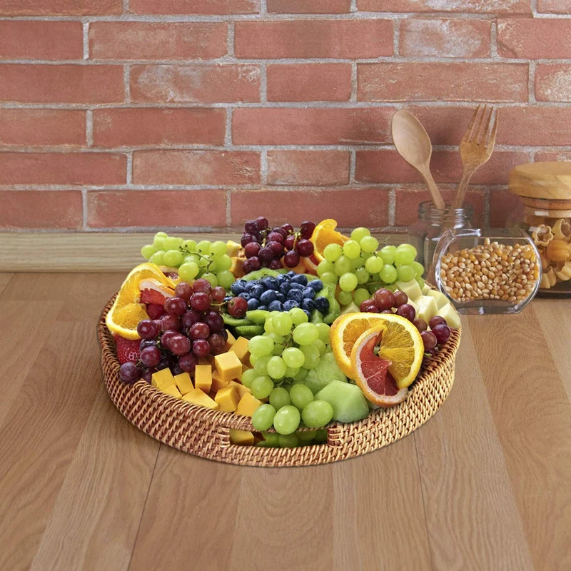 Panier en osier tressé