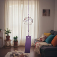 Carillon éolien en verre
