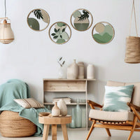 Lot de 4 décorations murales en bois
