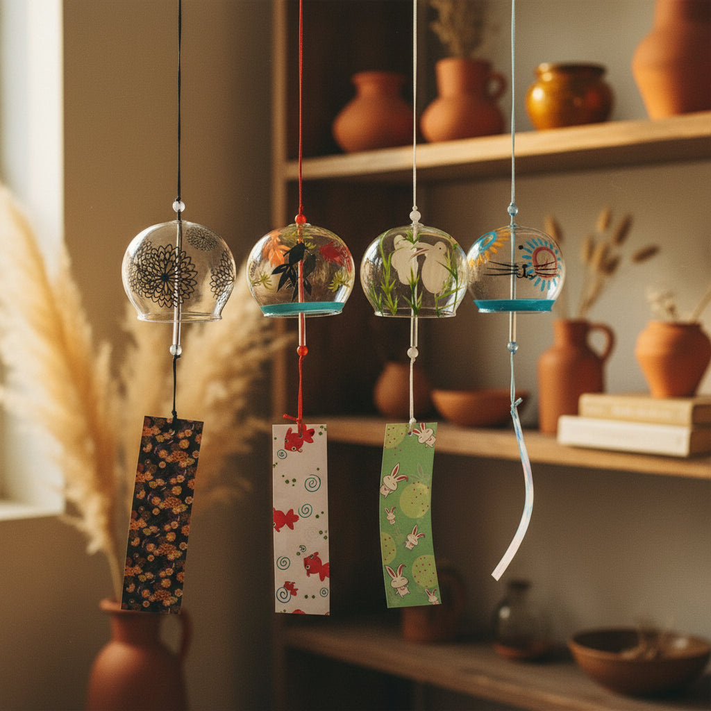 Carillon éolien en verre