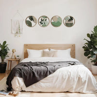 Lot de 4 décorations murales en bois