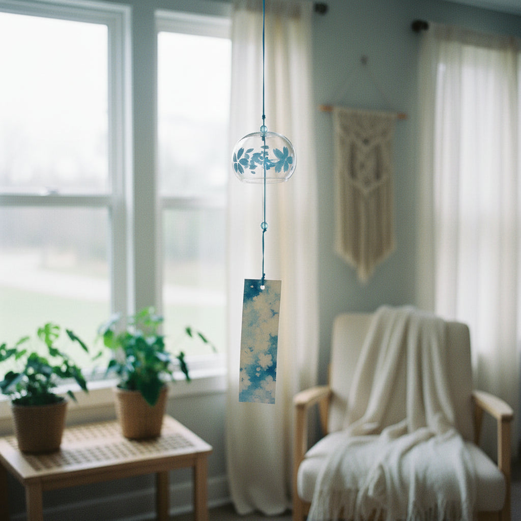 Carillon éolien en verre