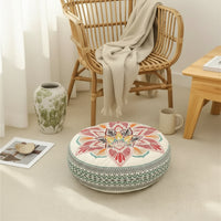 Coussin de sol rond bohème